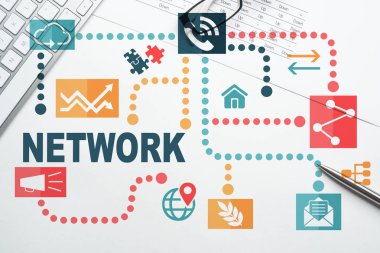 Ağ ortamı arkaplanı