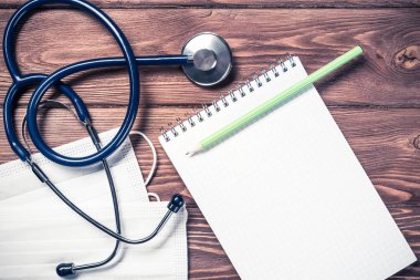 Bir doktor çalışma alanı'nın görünümü