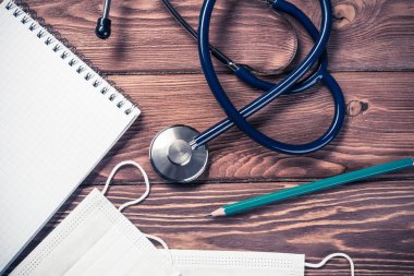 Bir doktor çalışma alanı'nın görünümü