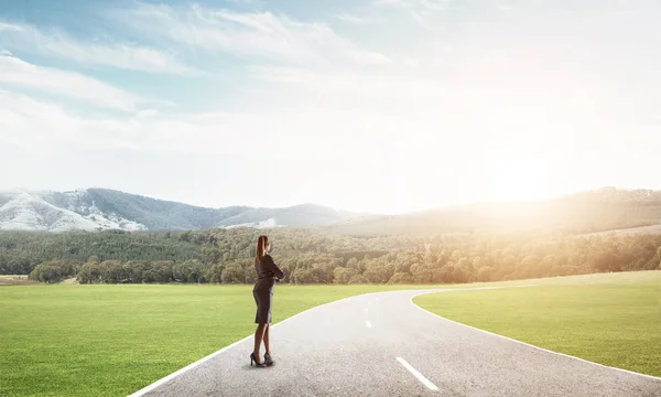 Seu caminho para o conceito de sucesso — Fotografia de Stock