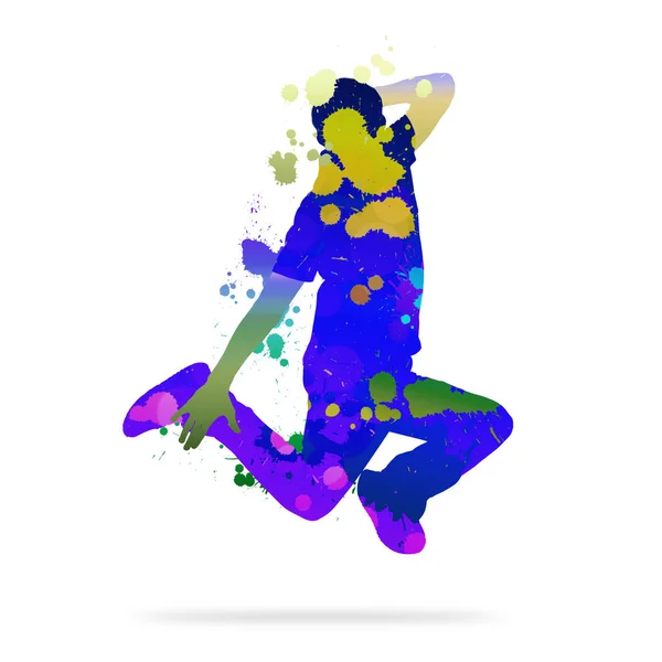 Abstraktní barvy tanečnice — Stock fotografie