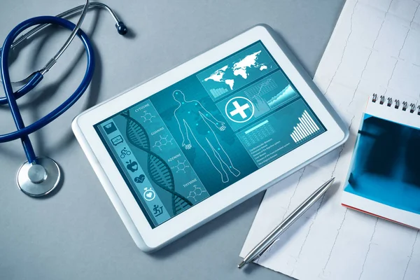 의학계의 디지털 기술 — 스톡 사진