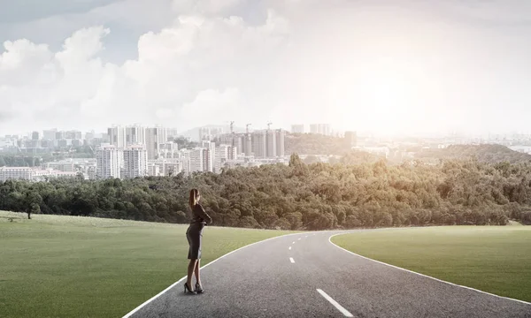 Seu caminho para o conceito de sucesso — Fotografia de Stock