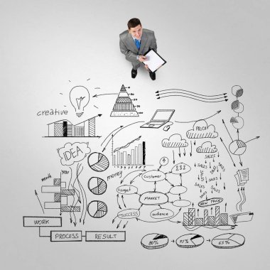 İş adamı ve onun iş stratejisi