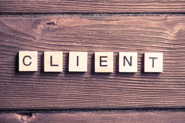 İstemci iş kavramsal kelime