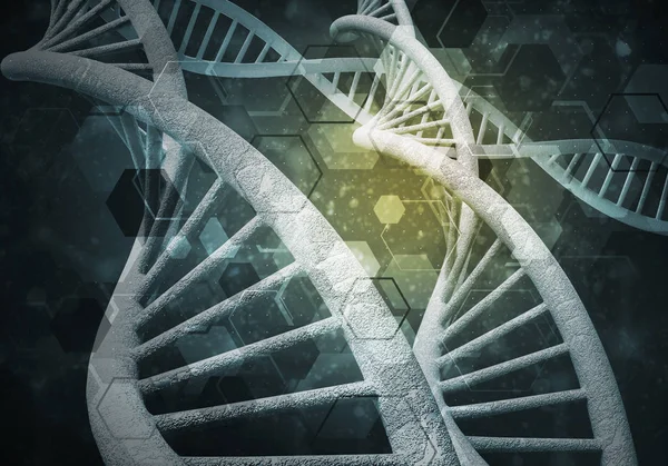 Pozadí molekul DNA — Stock fotografie