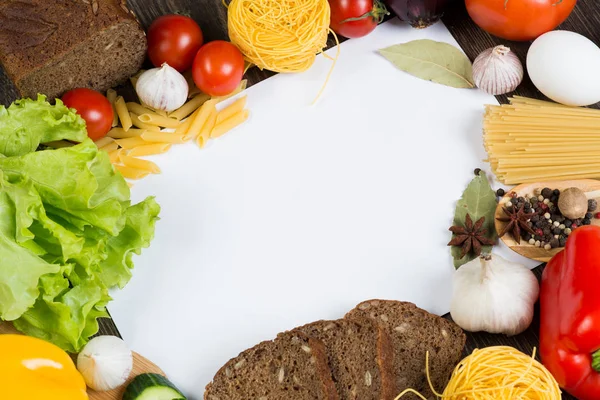 Conjunto de legumes e especiarias — Fotografia de Stock