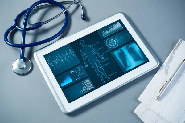 Digitální technologie v medicíně koncepce — Stock fotografie