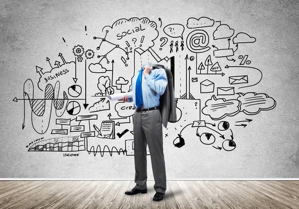 işadamı baş olmadan