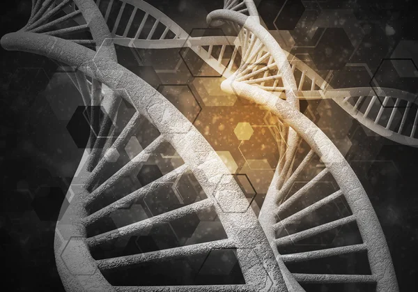 Sfondo molecole di DNA — Foto Stock