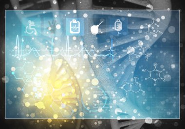 DNA molekülleri arka plan 