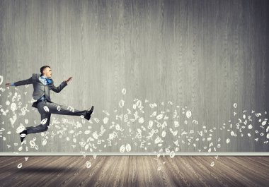 Genç çalışan işadamı 