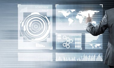 işadamı sanal Masası ile çalışma