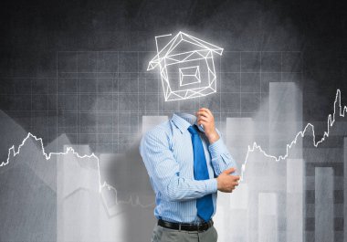 Evin model ile işadamı