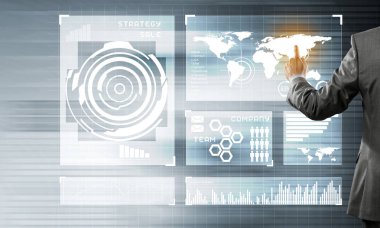 işadamı sanal Masası ile çalışma