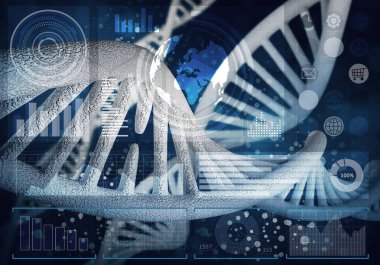 DNA molekülleri arka plan 