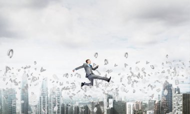 Genç çalışan işadamı 