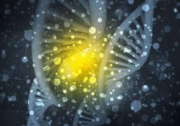 Sfondo molecole di DNA — Foto Stock