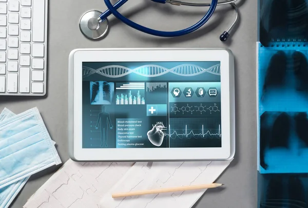 Ψηφιακών τεχνολογιών στην ιατρική έννοια — Φωτογραφία Αρχείου
