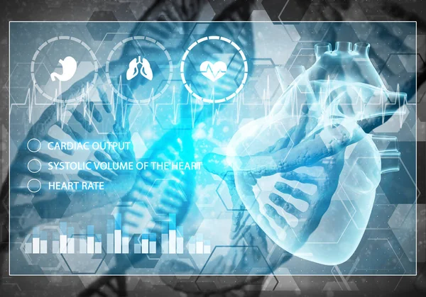 Tło cząsteczek DNA — Zdjęcie stockowe