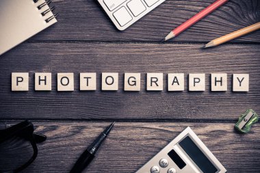 harflerle ahşap öğeleri 