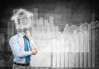 Evin model ile işadamı