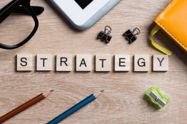 İş ve pazarlama kavramsal word 