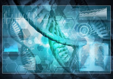 DNA molekülleri arka plan 