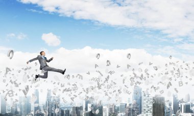 Genç çalışan işadamı 