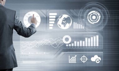 işadamı sanal Masası ile çalışma