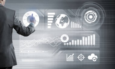 işadamı sanal Masası ile çalışma