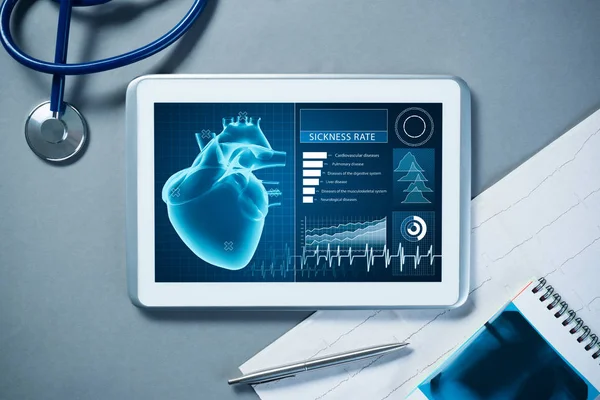 Tecnologias digitais no conceito de medicina — Fotografia de Stock