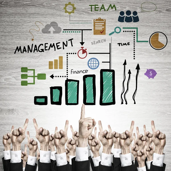 Geschäfts- und Teamwork-Konzept — Stockfoto