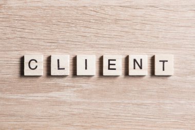 Mektup ile ahşap öğeleri 