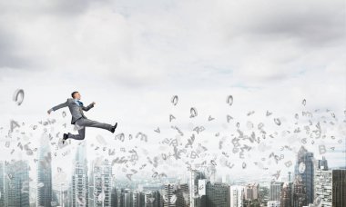 Genç çalışan işadamı 