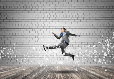 Genç çalışan işadamı 