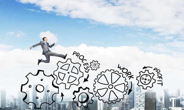 Genç çalışan işadamı 