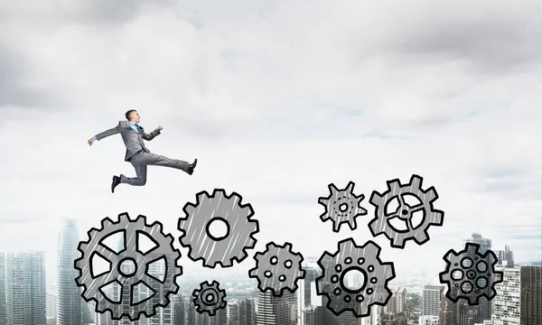 Genç çalışan işadamı 