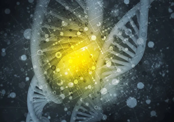 Sfondo molecole di DNA — Foto Stock