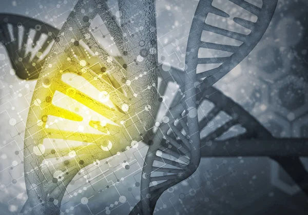 Tło cząsteczek DNA — Zdjęcie stockowe