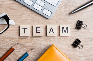 İş ve pazarlama kavramsal word 