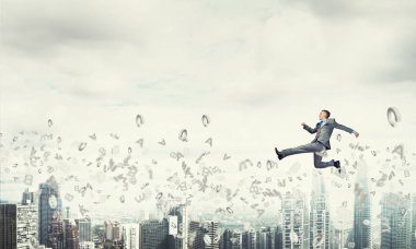 Genç çalışan işadamı 