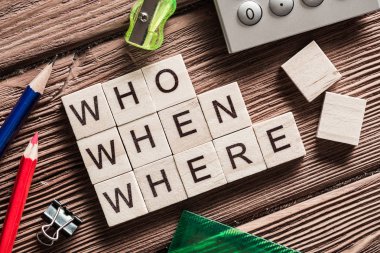 Ahşap küpleri kavramları yazım