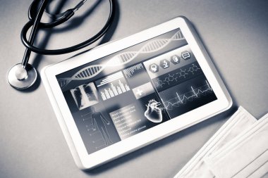 Tablet bilgisayar ve doktor araçları