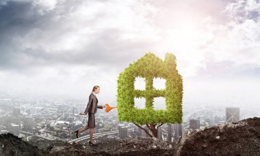 çekici genç iş kadını