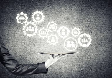 Net bağlantı sunan uşak el