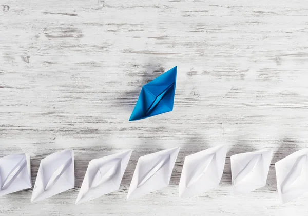 Set von Origami-Booten — Stockfoto