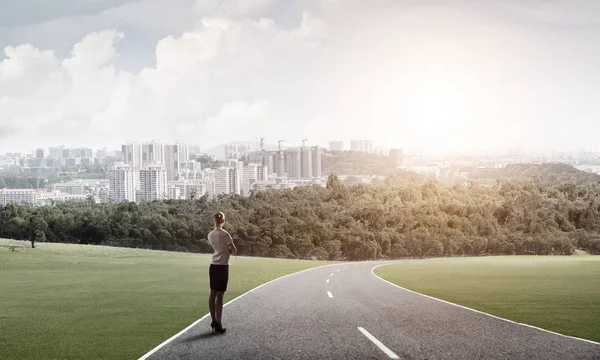 Seu caminho para o conceito de sucesso — Fotografia de Stock