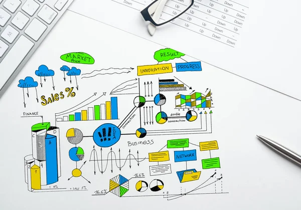 Plan für profitables Geschäft — Stockfoto