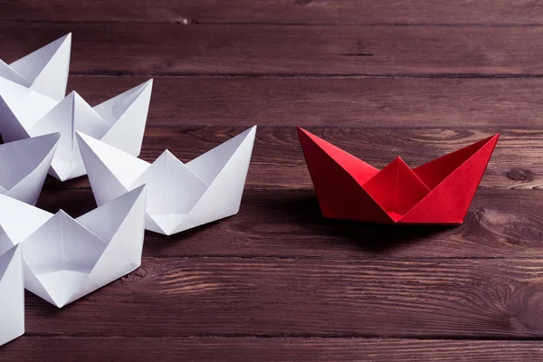 Conjunto de barcos origami — Foto de Stock